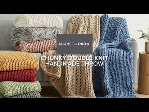 The Chunky Double Knit Handmade Throw - Madison Park 