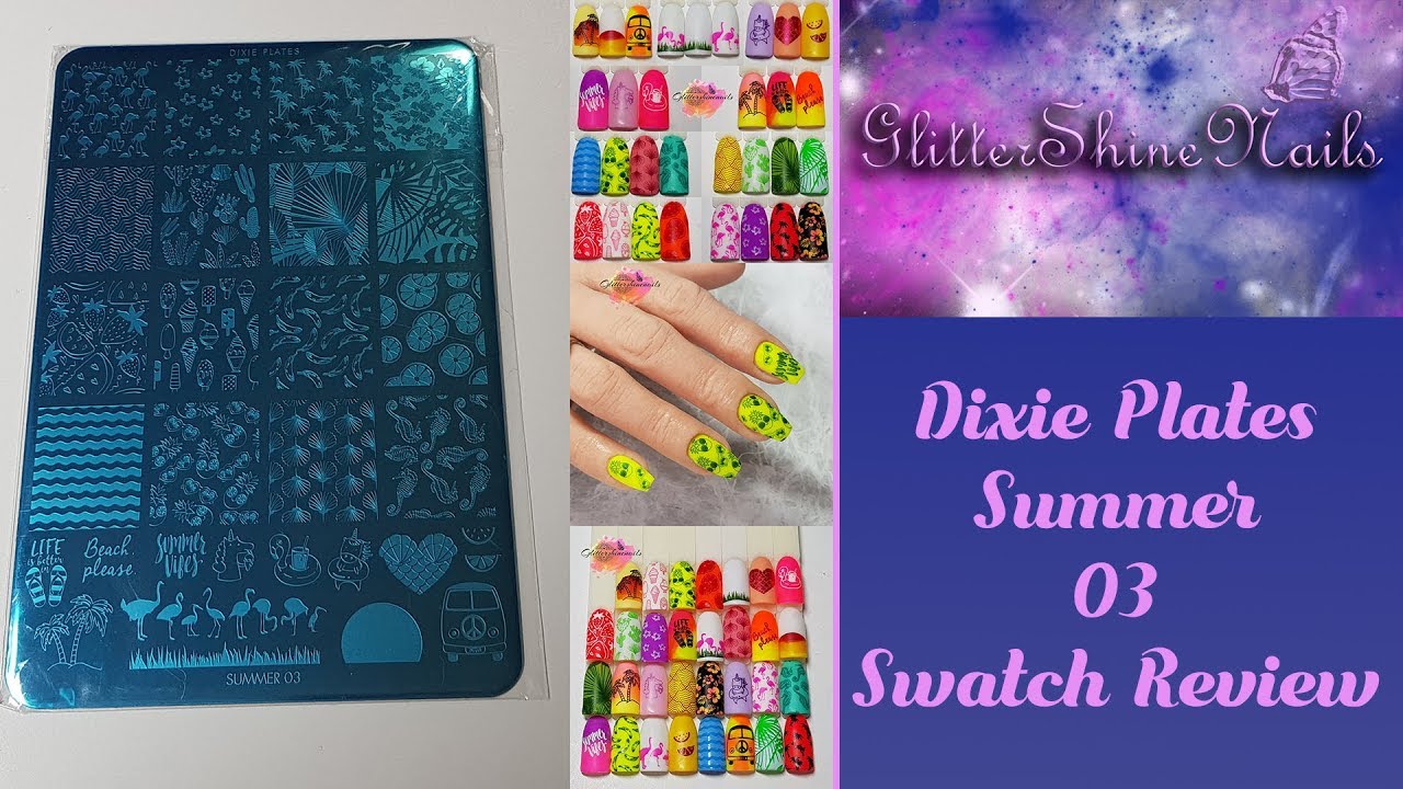 Dixie Plates Swatch  Review Featuring Summer 03 Stamping Plate