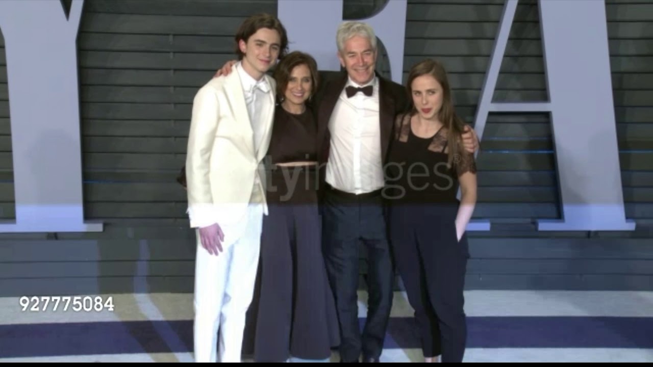 Timothée Chalamet at the Vanity Fair Oscars afterparty