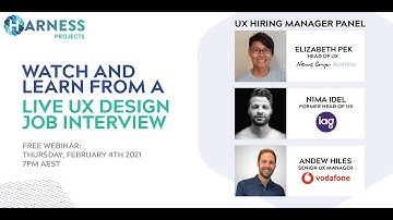 Learn from a live UX Design job interview demonstration