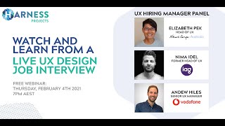 Learn from a live UX Design job interview demonstration