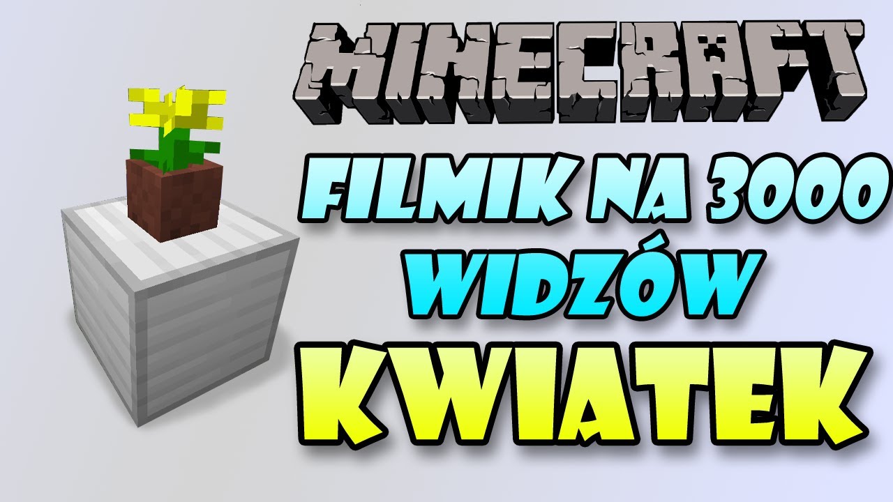 Filmik na 3000 widzów (BONUS): "Minecraft Kwiatek" by MrHitmen90