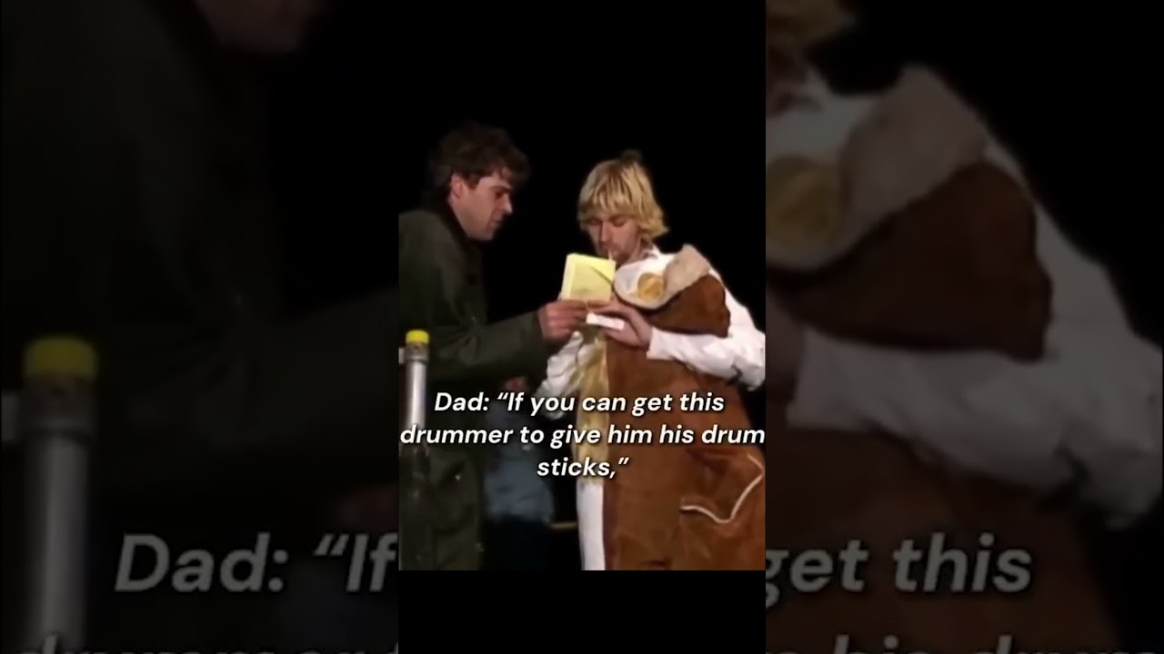 Dad asks his son for Kurt's autograph.