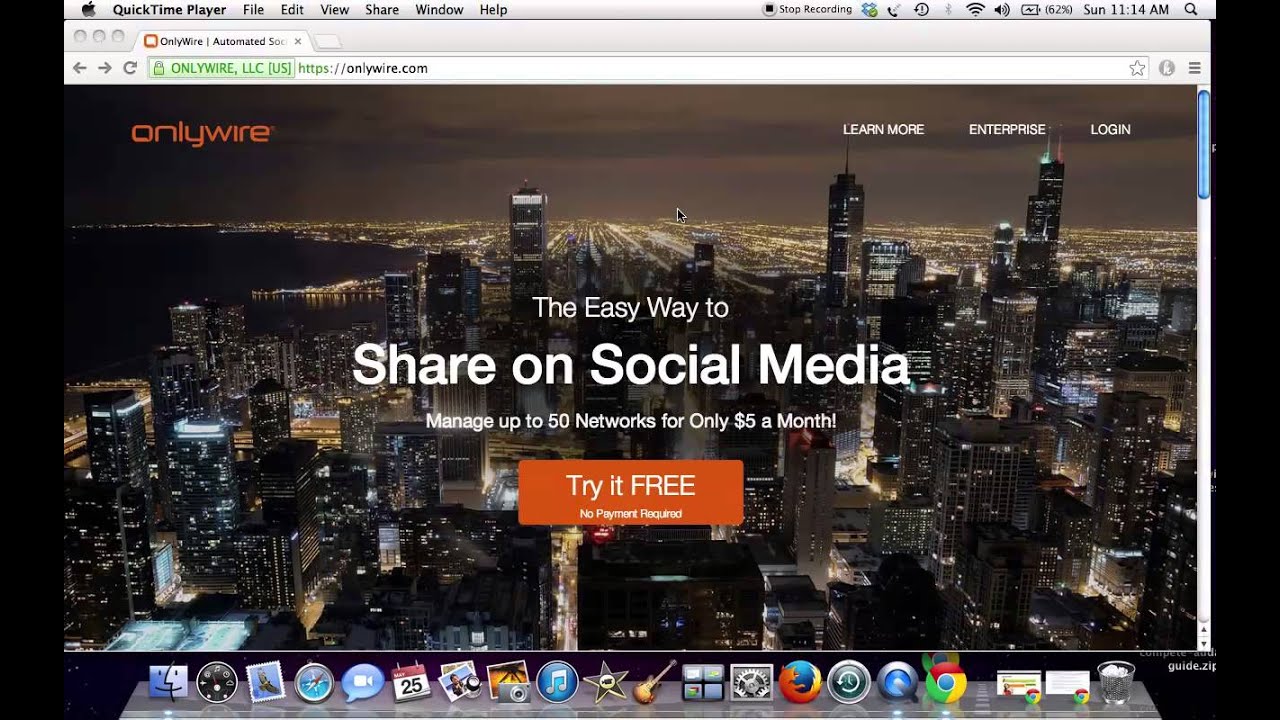 How to sign up for Onlywire