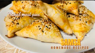САМСА домашняя в духовке|РЕЦЕПТ от бабушки|Слоенное тесто без дрожжей|SAMSA| Meat pies recipe