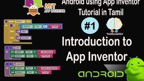 How to make app in tamil/arduino using android app/mit app inventor tutorial in tamil