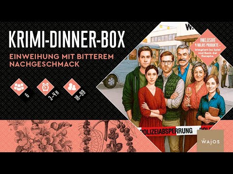 Wajos Krimidinner für Zuhause "Einweihung mit bitterem Nachgeschmack“