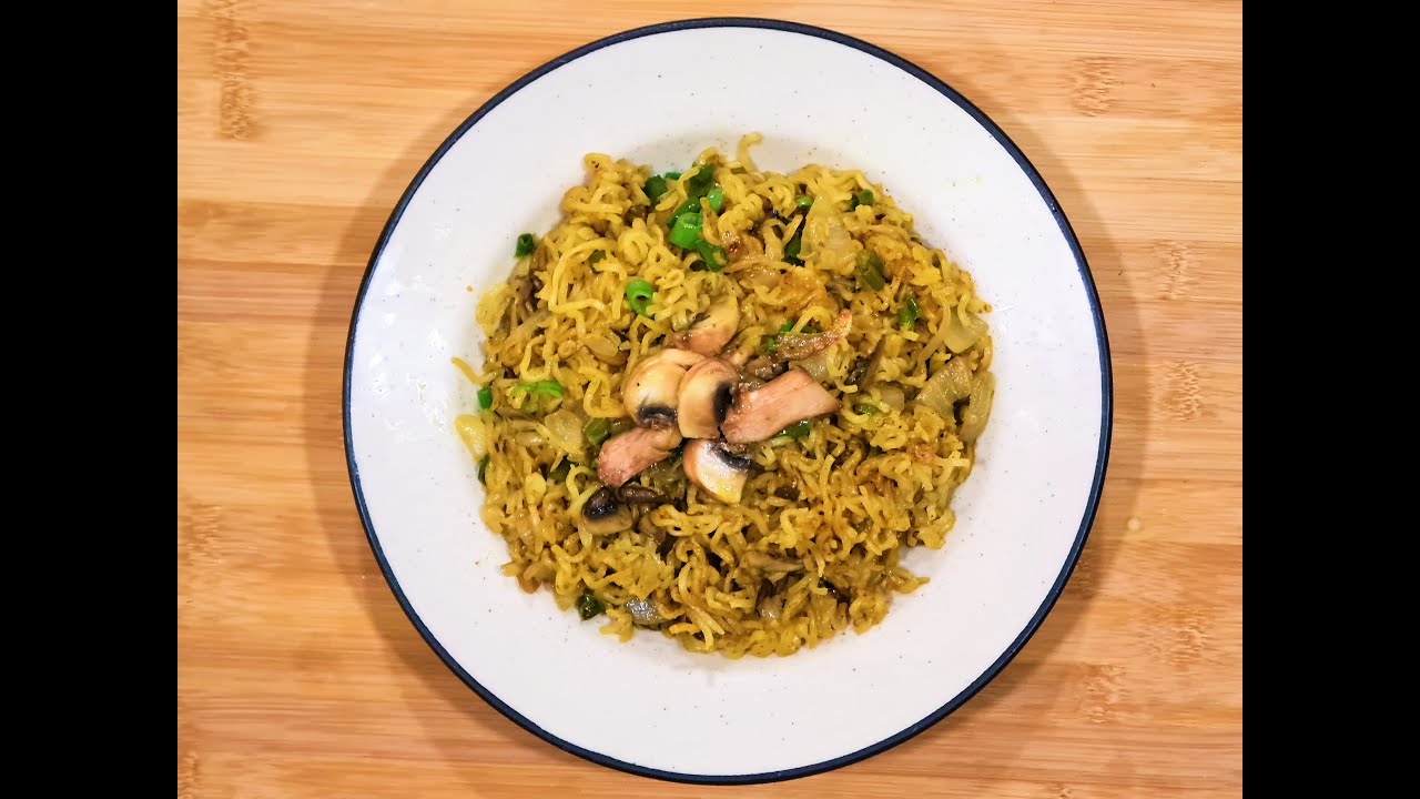 Mushroom Maggi Recipe | Buttery Mushroom Maggi | Mushroom Noodles | Scroll Recipe | scroll recipe