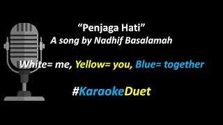 Penjaga Hati karaoke Duet   Version  Nadhif Basalamah