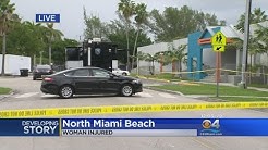 Crime Tape Goes Up After Woman Injured At North Miami Beach Library 