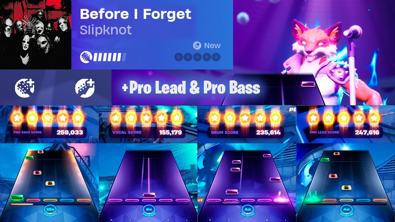 "Before I Forget" - Slipknot | Expert All Instruments (+ Pro) Flawless | Fortnite Festival