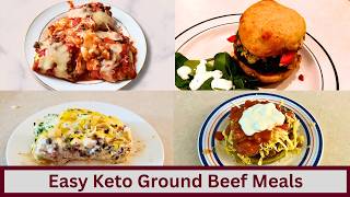 Super Simple Keto Ground Beef Meals Ready In 30 Minutes or Less (Nut Free and Gluten Free)