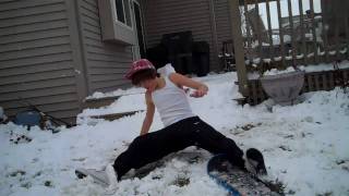 backyard snowskating