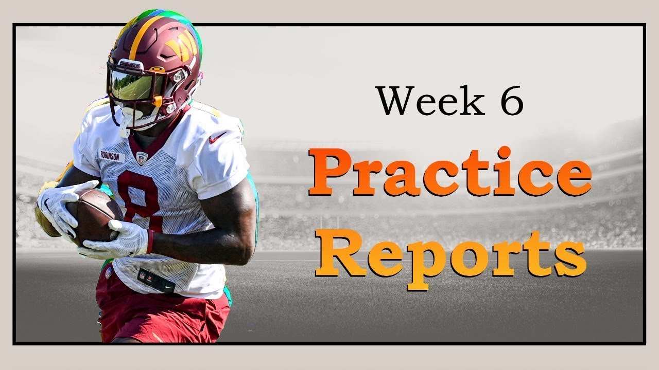 🏈 WEEK 6 - Final Practice Reports! - YouTube