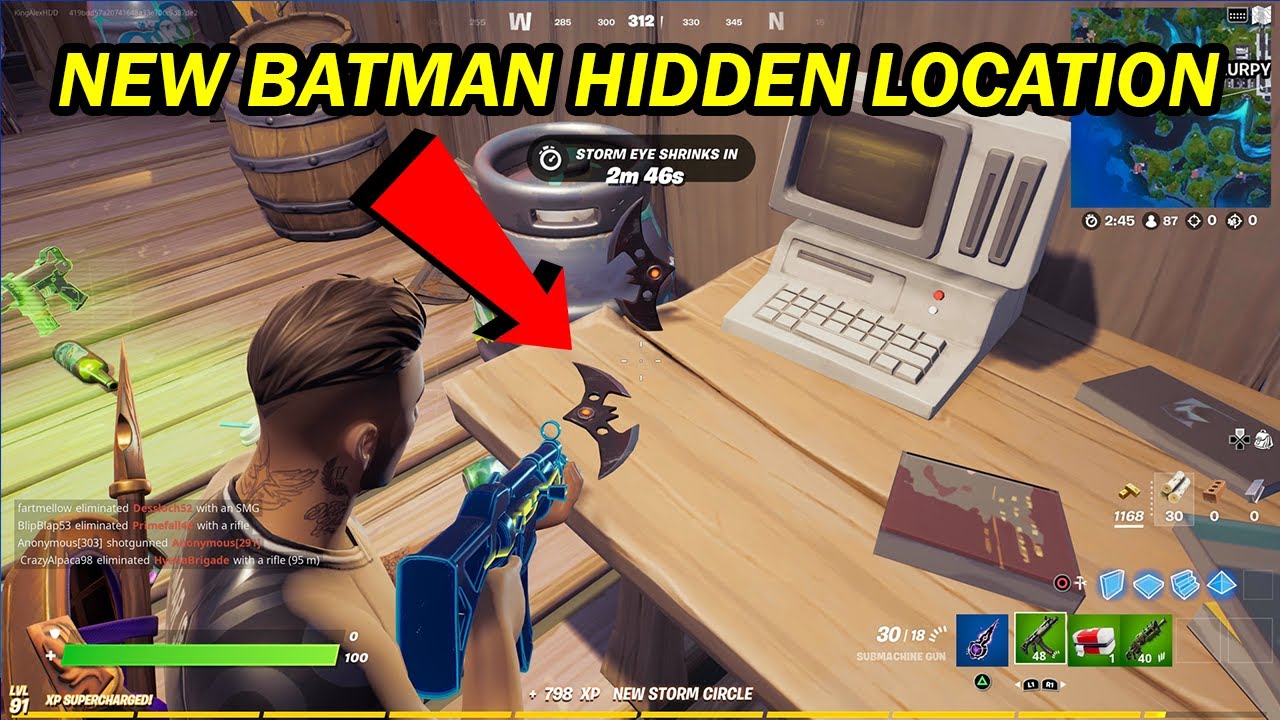 THE NEW BATMAN HIDDEN LOCATION IN FORTNITE!