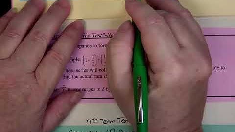 Alternating Series Test