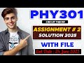 PHY301 Assignment 2 Solution Spring 2025 | 100% Correct Solution | The Merciful Academy