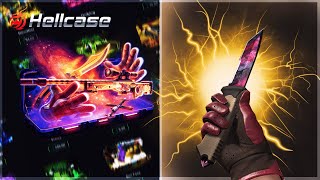 HELLCASE 2 RARE KNIFE HIT IS INSANEEE  HELLCASE PROMO CODE 2024 ! HELLCASE 2024