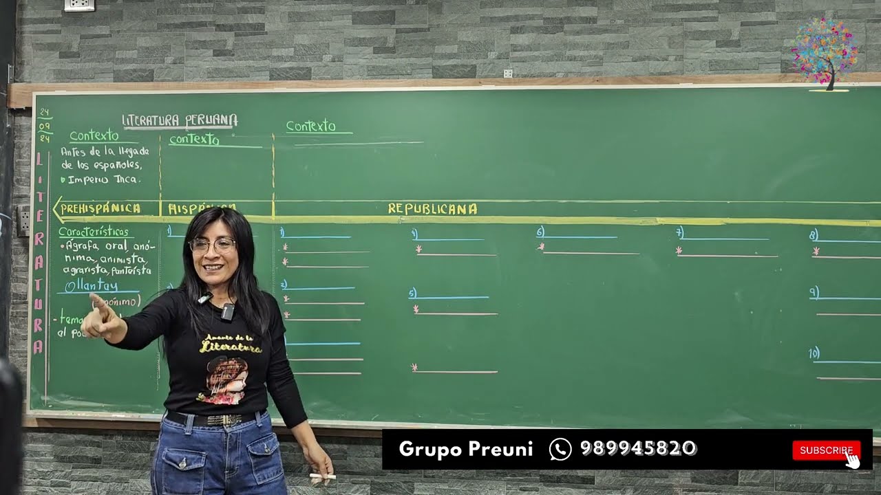 Clase Literatura Literatura Peruana  desde la Literatura Pre Hispánica