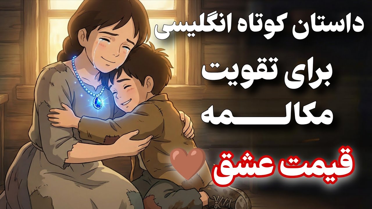 داستان تصویری کوتاه انگلیسی مخصوص تقویت انفجاری مکالمه | این داستان : قیمت عشق 🤎