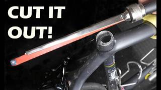 Broken seatpost removal (9 Inches of Carbon Misery)