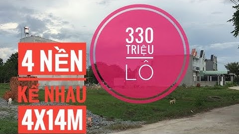4 Lô liền kề 4x14m | 330 Triệu/Lô | gần Cầu Lớn - Hóc Môn
