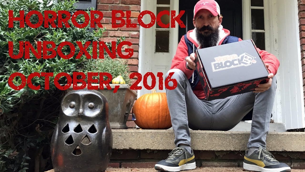 www.monstertutorials.com - Horror Block Unboxing and Review - October 2016