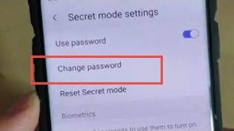 Galaxy S10 / S10+: How to Change Internet Secret Password