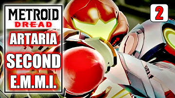 Metroid Dread - Defeat Second E.M.M.I. & Obtain Spider Magnet Skill - Artaria Walkthrough Part 2
