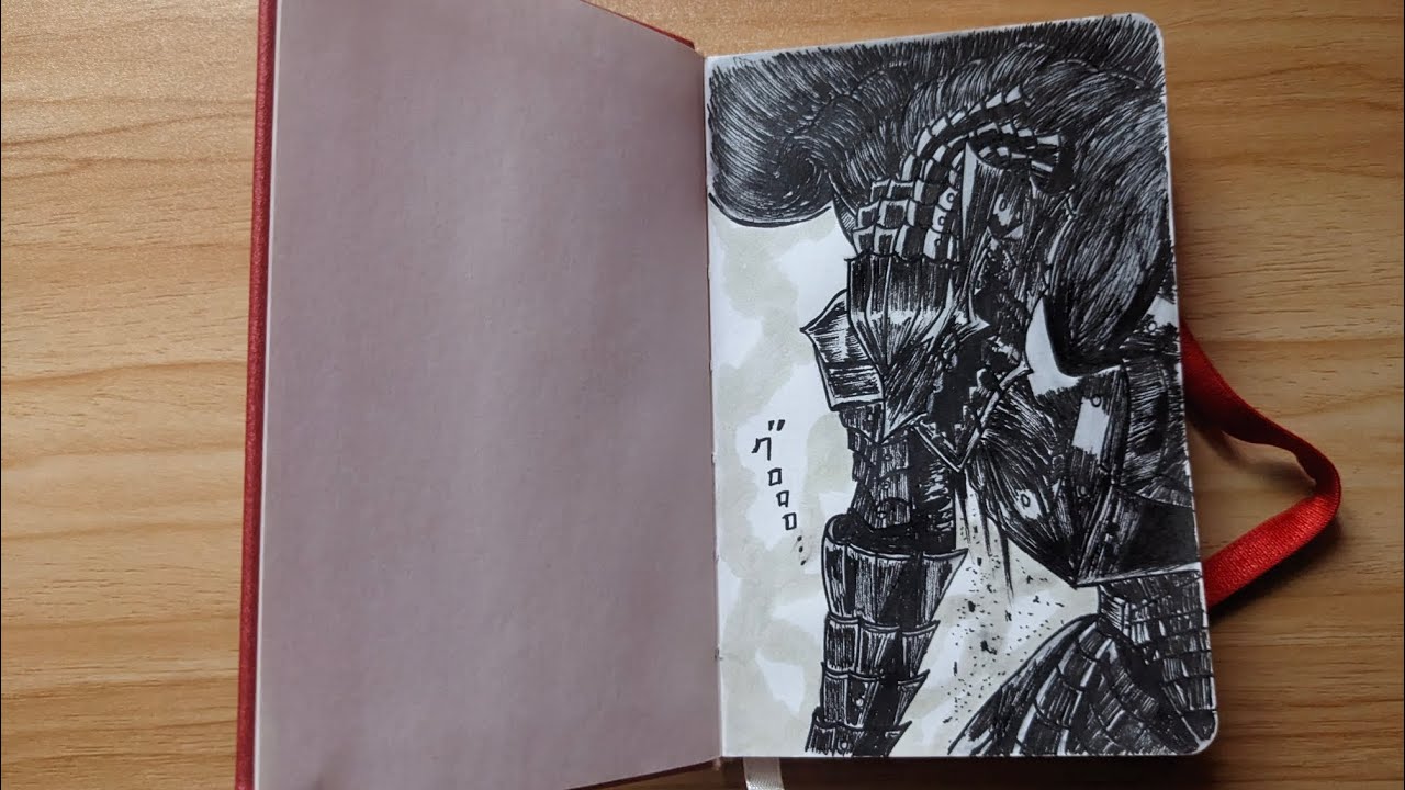 HOW TO DRAW GUTS IN BERSERK ARMOR [ BERSERK] [ TIME LAPSE] #art # ...
