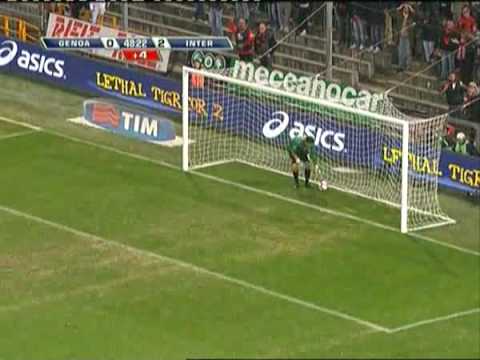 Dejan Stankovic Scores A 50 Metres Goal In Genoa-Inter 0-5 !!!