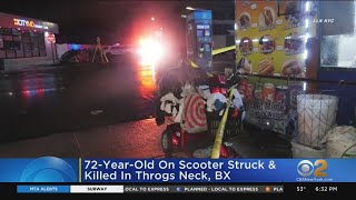 72-year-old on scooter struck and killed in Throggs Neck section of Bronx