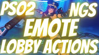 PSO2 NGS 522: Rainfall Emote Lobby Action 522「雨が降る」