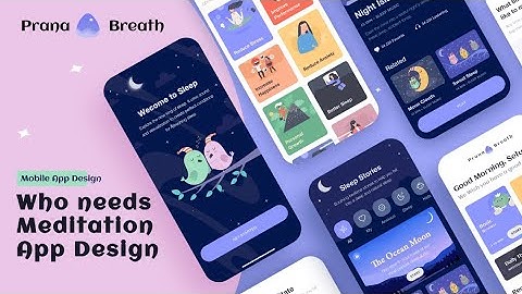 🌿 Serenity in Design: Meditation App UI/UX Design Walkthrough | Full App Design Process 🎨📱