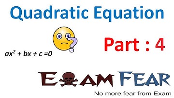 Maths Quadratic Equation part 4 (Check for Quadratic Equation) CBSE class 10 Mathematics X