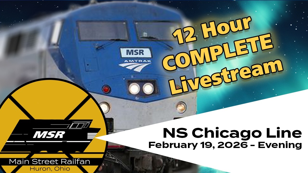 Fenruary 19, 2026 #2 - Huron, Ohio, USA | LIVE Train Camera