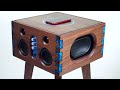 Epoxy inlay dovetails bluetooth speaker build