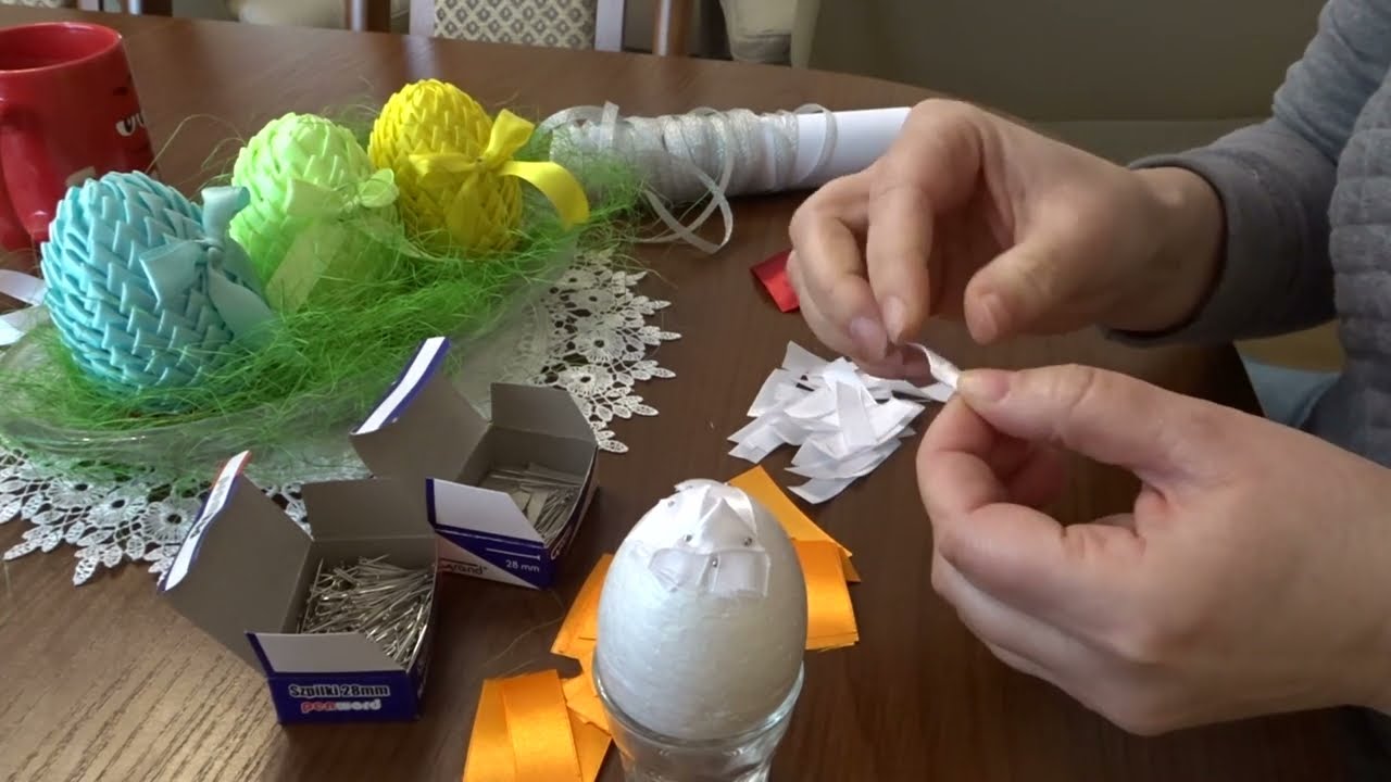 PISANKA ZE WSTĄŻEK - jak zrobić