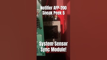 Notifier AFP-200 Fire Alarm System Sneak Peek 5 - System Sensor MDL Sync Module #firealarm #shorts