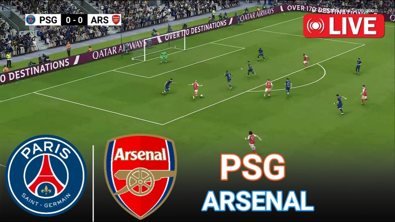 🔴LIVE- Arsenal vs Paris Saint Germain l Uefa Champions League 2026 l eFootball PES21 Simulation