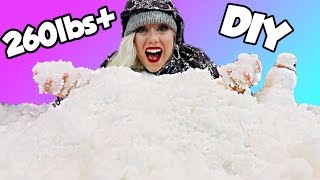 INSANE 260lbs+ DIY SNOW! Holiday Fun Sledding Inside My House!! 100+ | NICOLE SKYES thumbnail
