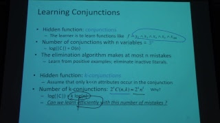 Machine Learning - Fall 2017 Lecture 8