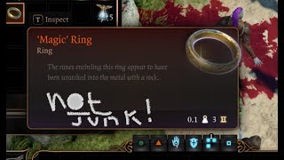 Baldur's Gate 3 Mattis' Magic Ring is NOT JUNK !!!! Busker Trophy EASY  !!!