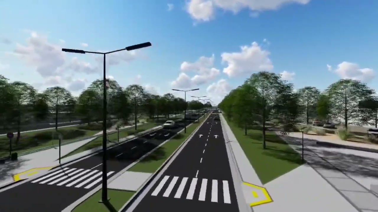 Proyecto de remodelación de ingreso a Carmen de Patagones por calle Irigoyen