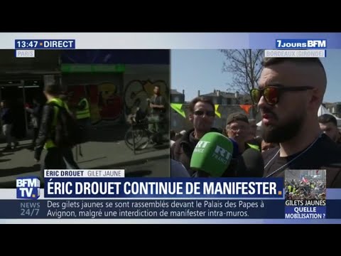 Éric Drouet annonce que des rassemblements sont prévus tout le mois d'avril