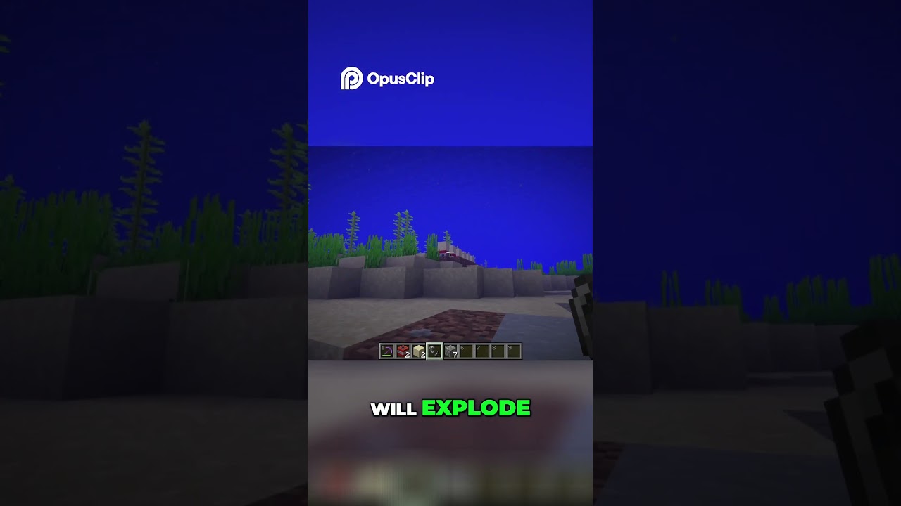 How to explode Blocks underwater in Minecraft!