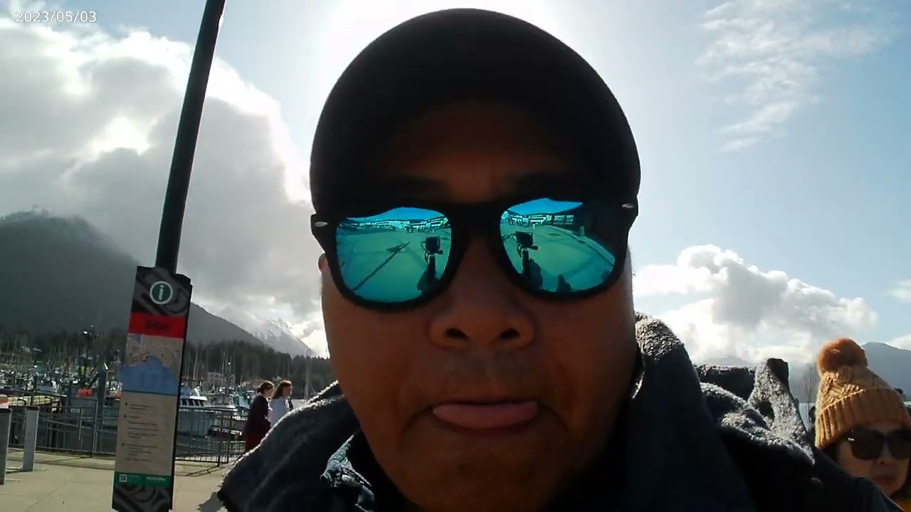 ALASKA CRUISE - Shuttle Bus just arrived Downton Sitka