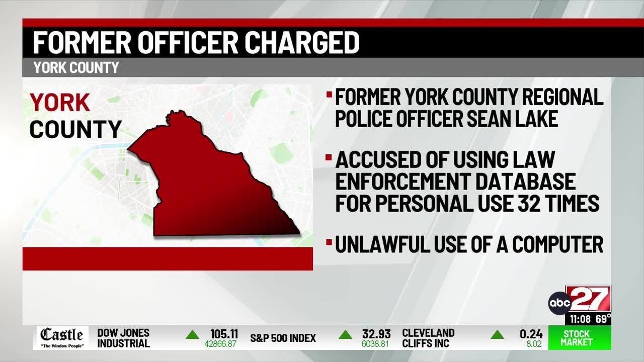 Former York County police officer accused of misusing law enforcement database more than 30 times