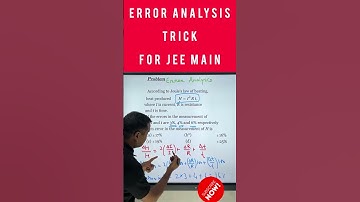 Error Analysis Trick for JEE MAIN🔥✅ | #shorts #jeemains2023 #jeeexam