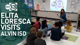 Elita Loresca brings ABC13+ to Alvin ISD school